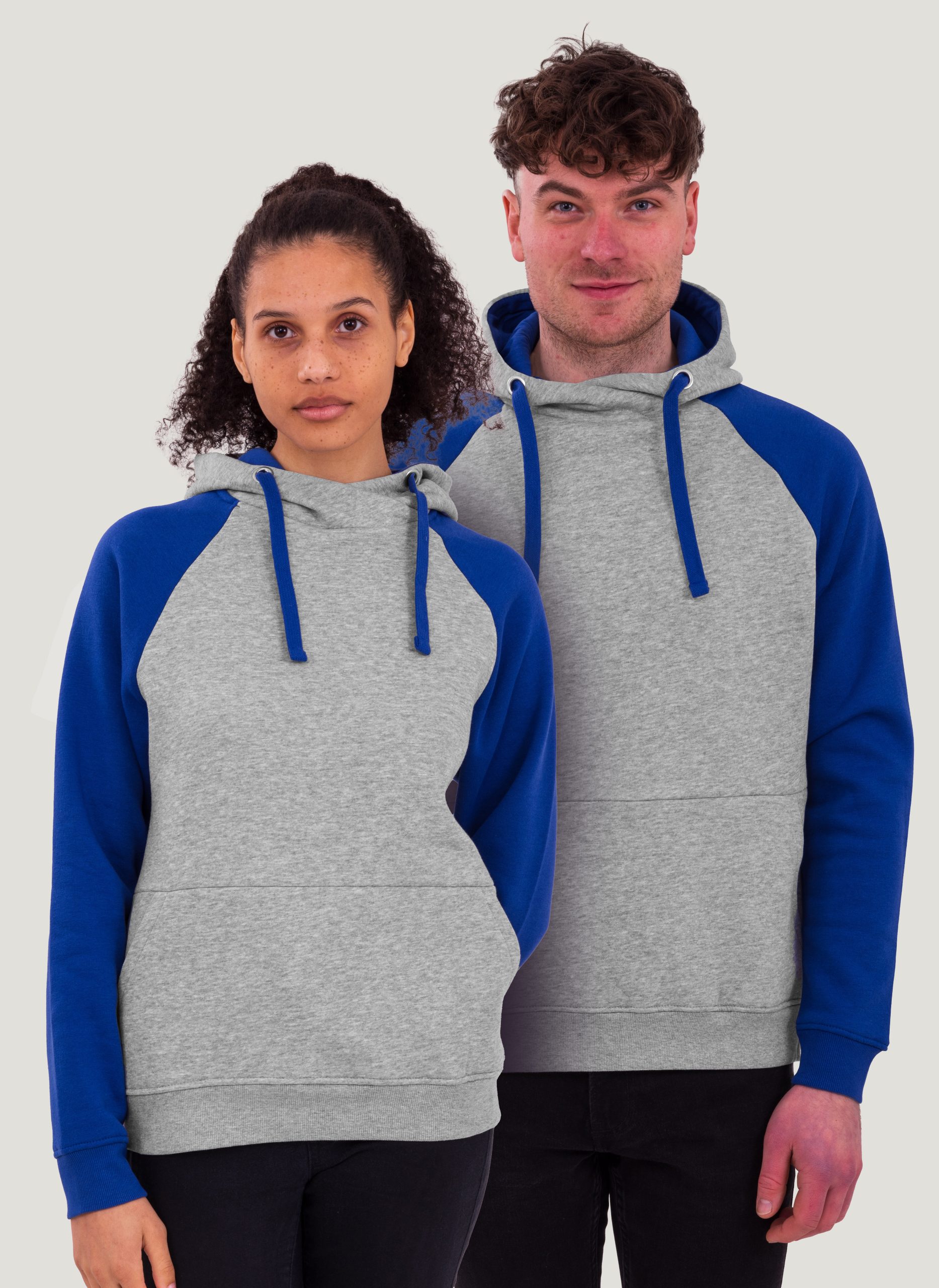 Zweifarbiger Hoodie