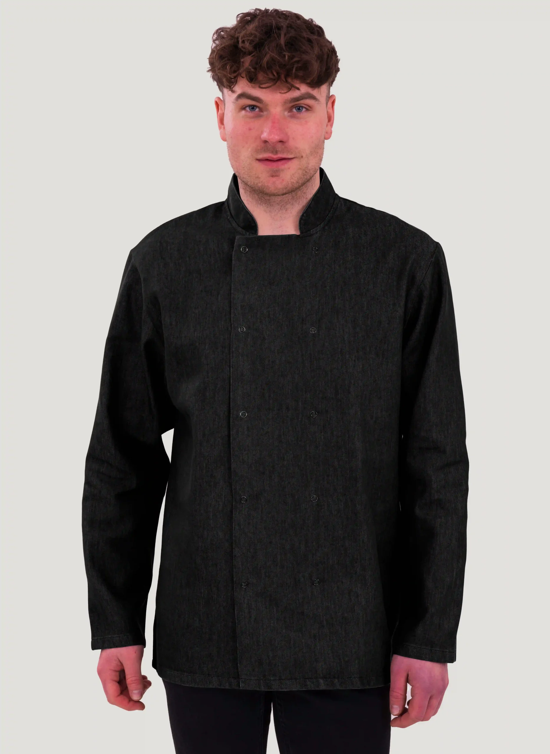 Kochjacken Denim Langarm